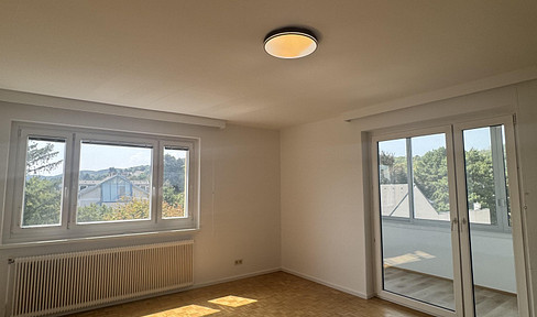 Freshly renovated 2-room apartment with fantastic glazed loggia