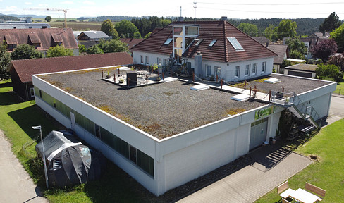 Lagerhalle mit Büro in Geislingen-Binsdorf zu vermieten, beheizbar, 511m², Lagerplatz, Gewerbehalle