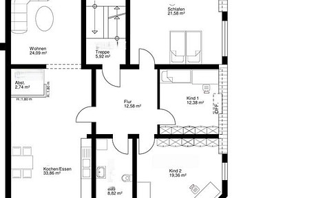 5.5 room apartment new build refurbishment