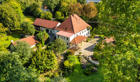 Einmalig u. prov.frei ! Wohn-/lifestyle Anwesen, 3 WE, ca. 480m² Wfl., 800m² Lagerfl., 7000 m² Gr.