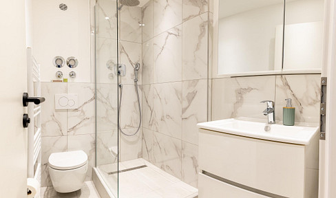 Move in & feel at home: Furnished 1-room apartment with balcony and separate kitchen