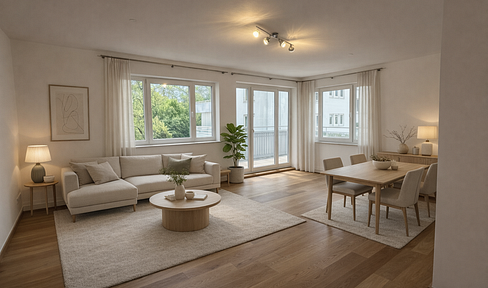 Living right next to the spa gardens - renovated to a high building biology standard