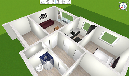 Garden apartment 3ZKB on the ground floor with balcony in ZFH between Eschberg and Schafbrücke