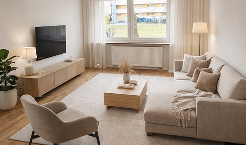 Neuwertig, barrierearm und mit Blick ins Grüne | 3-Zimmer-Erdgeschosswohnung