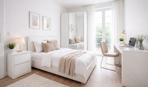 Refurbished, modern single room in first-time occupancy directly in Bonn's pedestrian zone