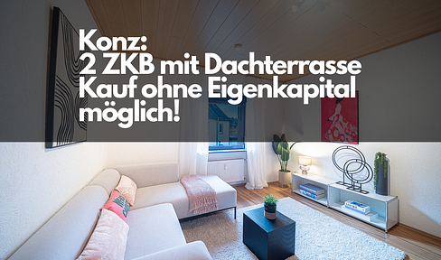 Schöne 2 Raum Wohnung mit Dachterrasse