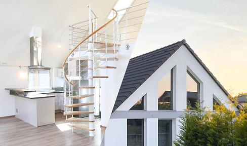 Green location - designer loft with gallery and garden