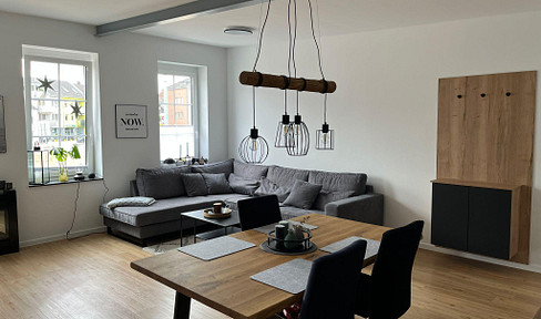 Industrial loft | approx. 85 sqm 2x bedrooms large terrace EBK underfloor heating