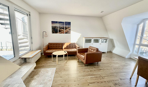 Top floor with roof garden - furnished, temporary, approx. 24 months