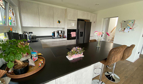 Modern detached house in Sambach - new build with PV system, KfW55