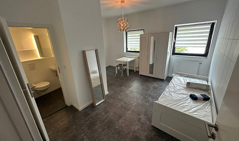 Apartment - Möblierte 1-Zimmer-Wohnung mit Einbauküche in Berlin nahe BER mit Anmeldung - Saniert!