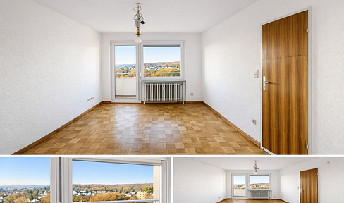 Light-flooded 3-room apartment on the 7th floor with panoramic views & underground garage