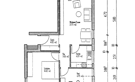 2-room apartment in retirement home