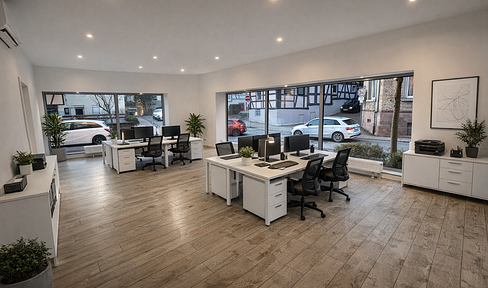 #Schaufensterbüro #Klimatisiert #kernsaniert #Netzwerktechnik #Teeküche