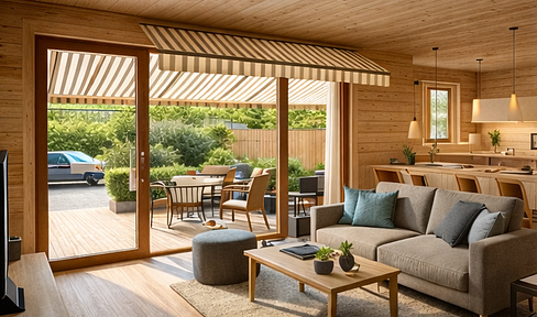 Barrier-free 2-room terrace apartment in energy-efficient timber construction in Cologne-Wahn