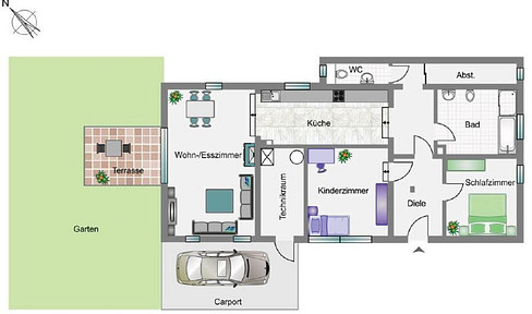 Kernsaniert & Provisionsfrei: Haus-im-Haus mit Privatgarten, Carport und Stellplätzen