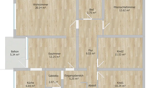 Apartment with top floor plan!