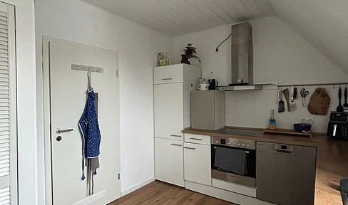 Bright, light-flooded attic apartment