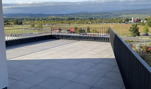 Modern 2-room apartment with large roof terrace