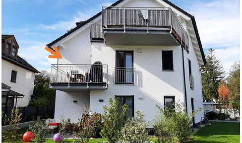 4-room apartment 95sqm living/usable space, 1st floor, balcony, underground parking, elevator, shared use of garden