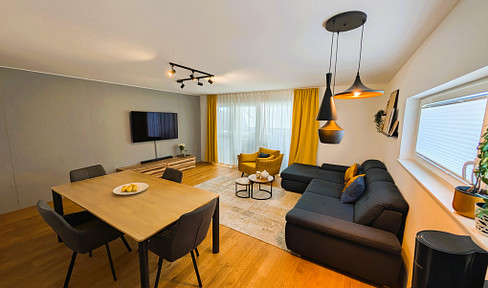 *Reserviert*Moderne 4,5‑Zimmer‑Wohnung (ca.115 m²) mit Balkon, Burgblick und Garagenstellplatz