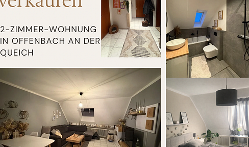 Bright 2-room apartment with balcony in Offenbach