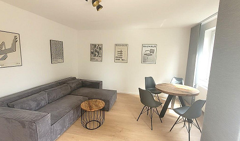 Furnished energetically modernized 2 room apartment in central quiet location