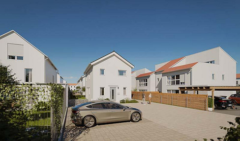 Kompaktes Stadthaus in kleinem Neubaugebiet mit eigenem Garten und Top-Anbindung in Worms-West