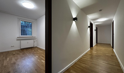 Modernized 2-room basement apartment in an idyllic three-party house in a prime location in Cologne Pesch!