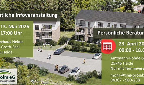 Op'n Holm - 4-Zimmer - Süd-West-Balkon - private Wohngenossenschaft