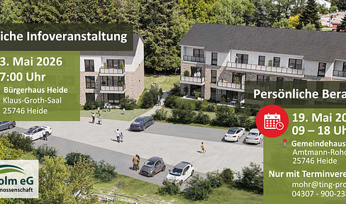 Op'n Holm - 4-Zimmer - Süd-West-Balkon - private Wohngenossenschaft