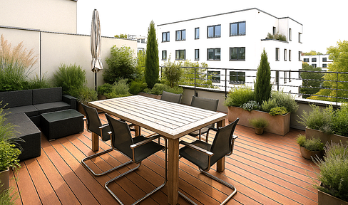 Über den Dächern Frankfurts: Exklusives Penthouse mit Taunusblick