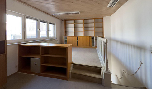 One-room office with plenty of storage space