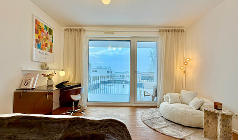 All-inclusive rent: Fully furnished shared room with exclusive balcony & elevator in new development!