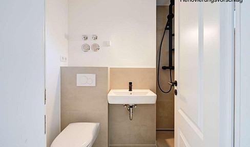 30 m² | 1-Zimmer-Wohnung | provisionsfrei | Neu renoviert | Balkon