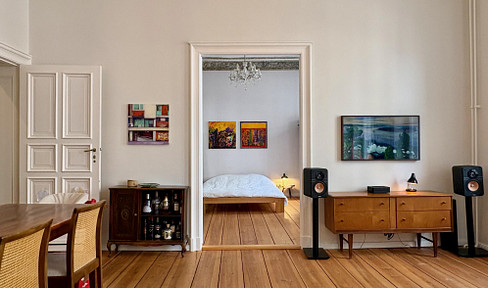 Sanierte 3-Zimmer-Altbauwohnung mit Balkon im Bergmannkiez – unvermietet und provisionsfrei.