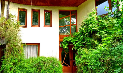 Excellent house built in an anthroposophical style, using high-quality, natural materials.