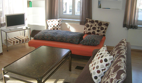 Furnished apartment for rent in Augsburg's city center.