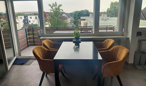 Pretty two-room apartment above the rooftops of Bürrig