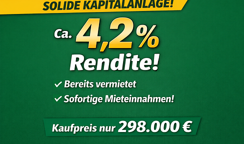 4,22% Rendite! Vermietete Kapitalanlage 3-Zimmer Wohnung in Oberursel