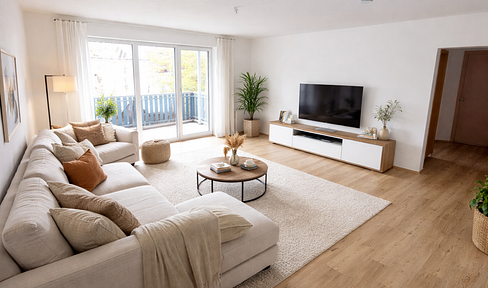 großzügige 3-Zimmer Wohnung 90 qm mit Balkon in Leutershausen in ruhiger Lage