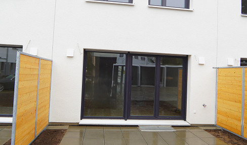 KfW40+ new build: 105 m² - live like in your own home - 4 rooms, garden & extremely low ancillary costs