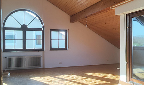 Provisionsfrei&bezugsfrei, nahe KA: 4-Zi.-DG-Whg.m.hohen Decken, Loggia&TL-Bad, Waldbronn-Busenbach