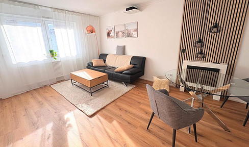 Modern 3.5-room furnished maisonette with home cinema, wallbox & air conditioning