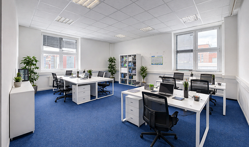 Office space ready for immediate occupancy for 15-25 employees - excellent connections + on-site service