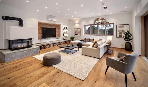 180 m² top-floor dream with panoramic terraces, sauna, fireplace & smart home - commission-free!!!