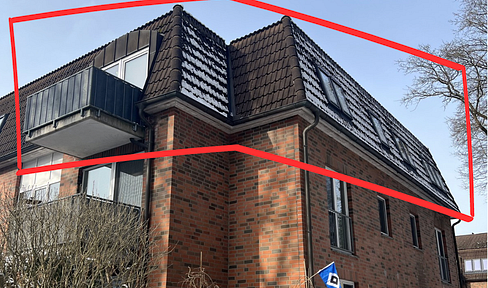 Zentrumsnahe 3-Zi. Wohnung in Trittau mit Balkon und Blick ins Grüne