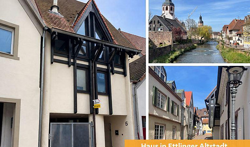 Ettlingen, best old town location near the Alb and pedestrian zone