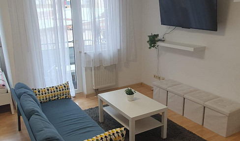 Ready-to-live-in 1-room apartment with balcony - quiet & central in Fürth