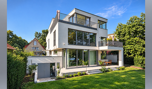 180° unverbaubarer Spreeblick & Blick ins Grüne - Penthouse-Maisonette im Dreifamilienhaus